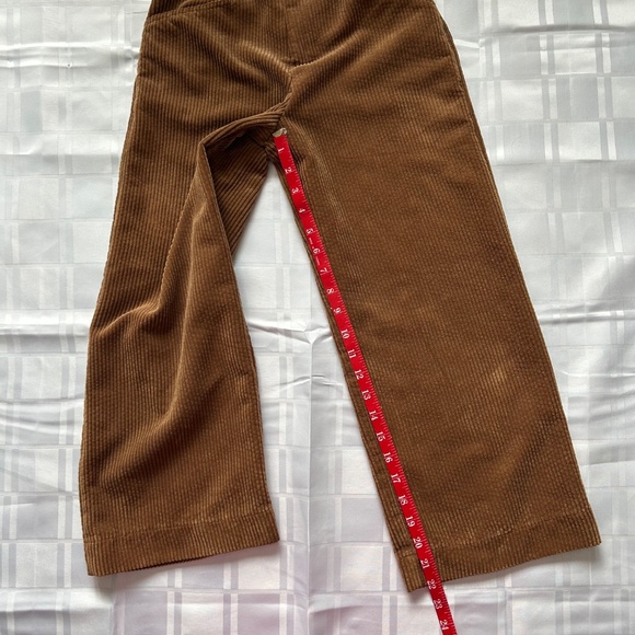 Zara Kids Brown High Waist Wide Leg Brown Corduroy Pants - Picture 9 of 16